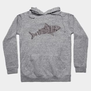 Patterned Shark Hoodie